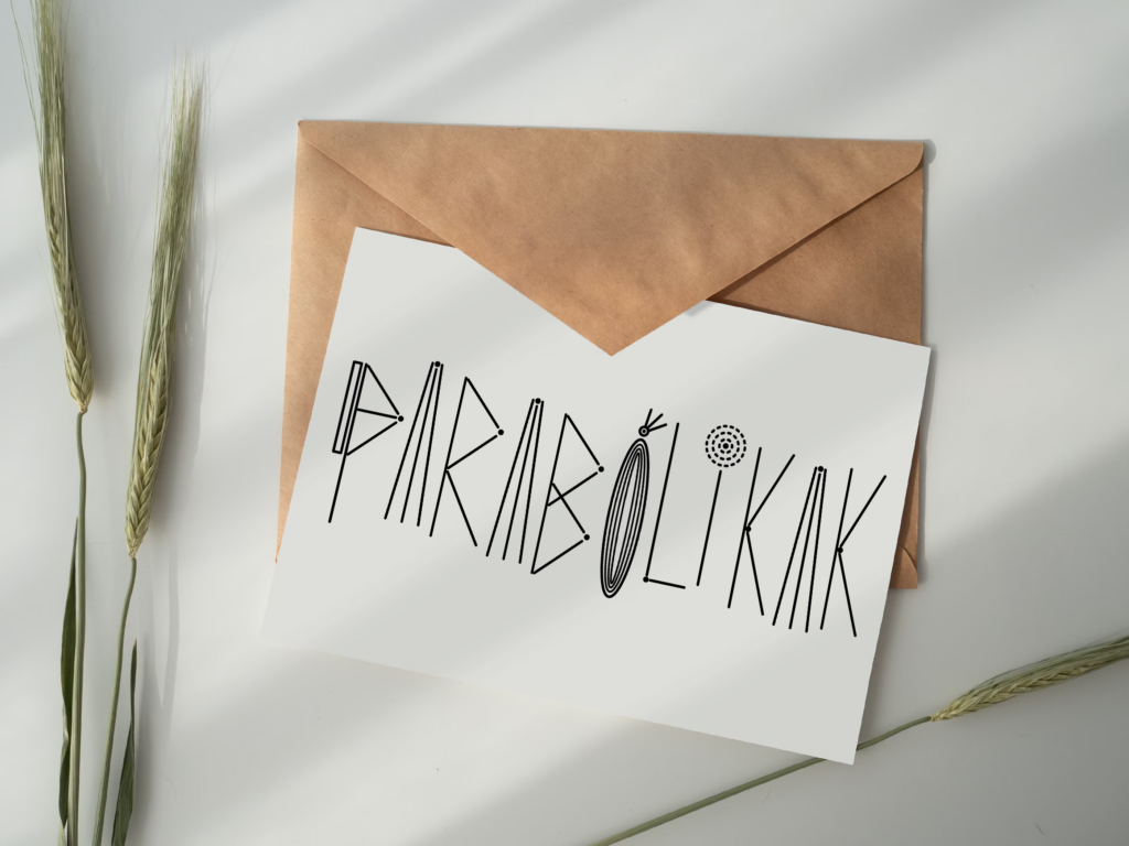 Imagen con logo PARABOLIKAK y sobre correo